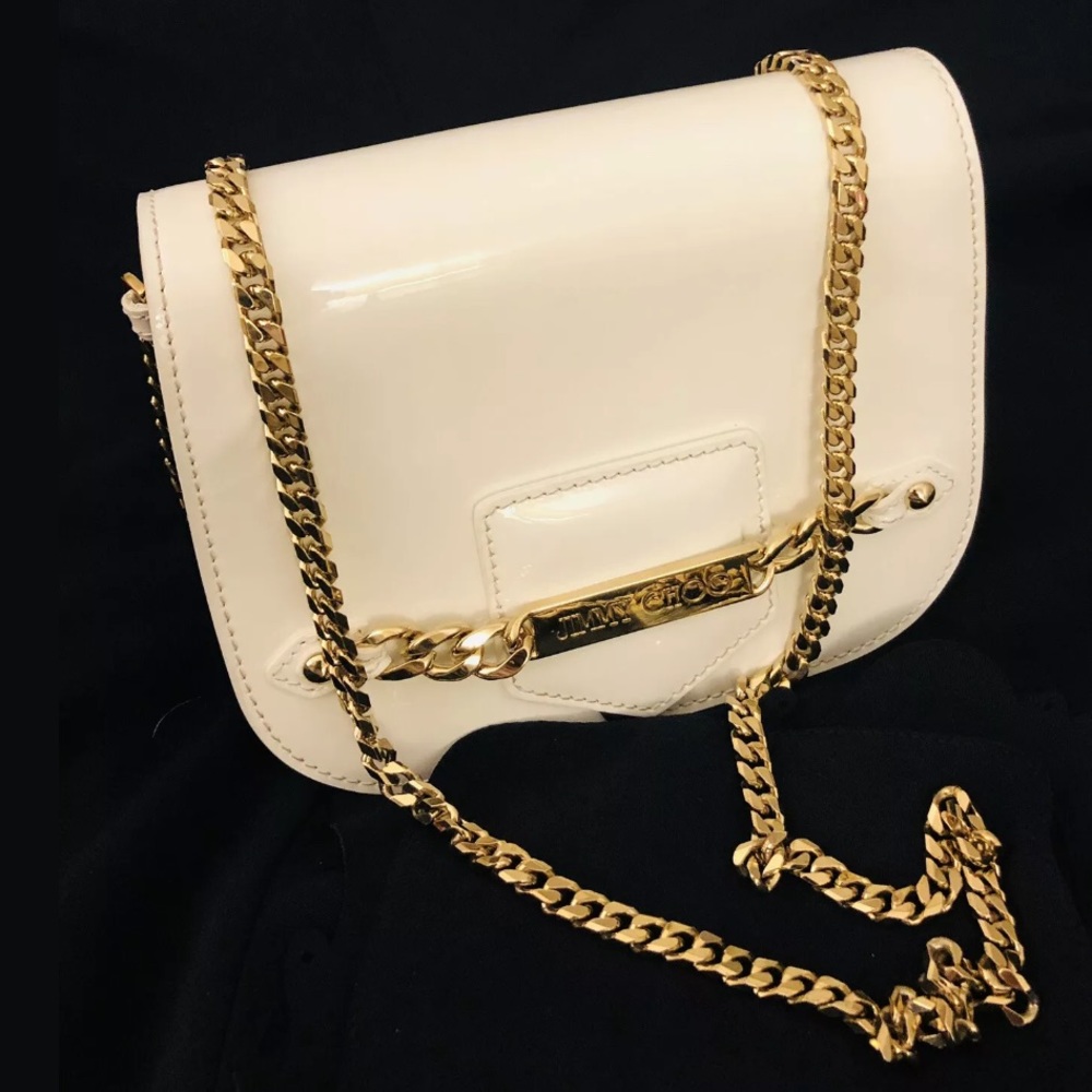 Jimmy Choo White Shadow Corssbody/shoulder Bag